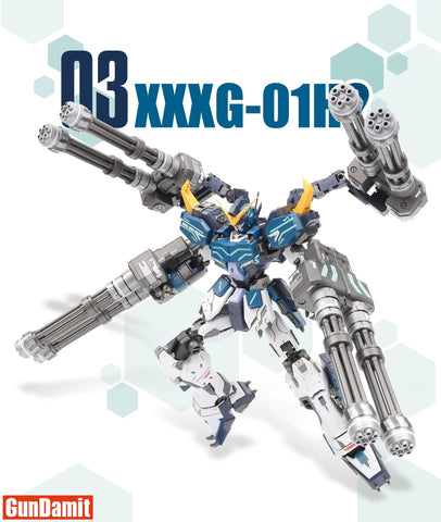 SuperNova Model MG  XXXG-01H2 Heavyarms Custom w/ Igel Unit EW Version Model Kit 1/100 Scale
