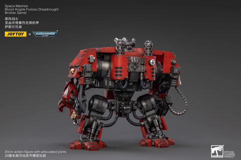 JoyToy Source Warhammer 40K Blood Angels Furioso Dreadnought Brother Samel Mecha 1/18 Scale 20cm / 7.87"