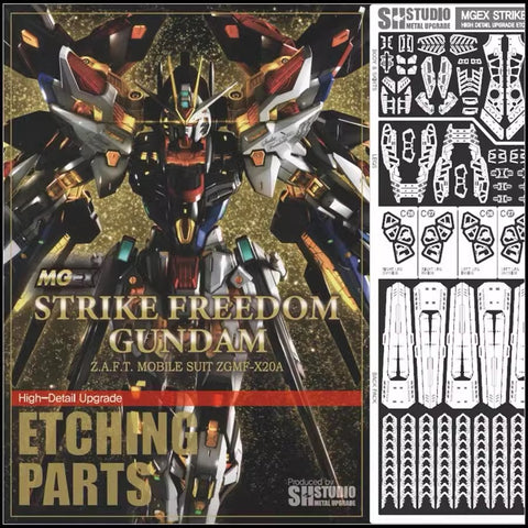 SH Studio MG Etching Upgrade Kit for MGEX Strike Freedom Gundam 1/100 Scale