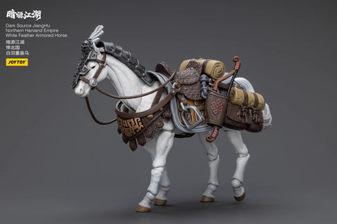 【Pre-Order】 JoyToy Source Dark Source JiangHu Northern Hanland Empire White Feather Armored Horse 1/18 Scale 14cm / 5.51''