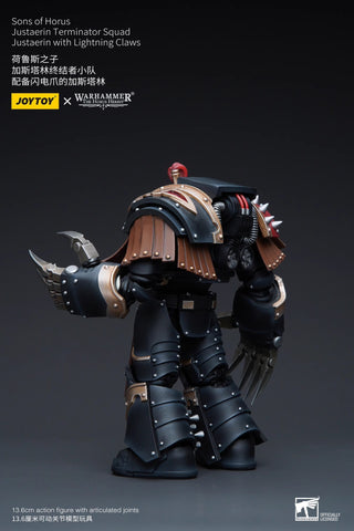 JoyToy Source Warhammer The Horus Heresy Sons of Horus Justaerin Terminator Squad Justaerin with Lightning Claws 1/18 Scale 13.6cm / 5.35"