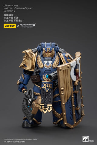 JoyToy Source Warhammer The Horus Heresy Ultramarines Invictarus Suzerain Squad Suzerain 2 1/18 Scale 12.2 x 7.9 cm / 4.8 x 3.11''