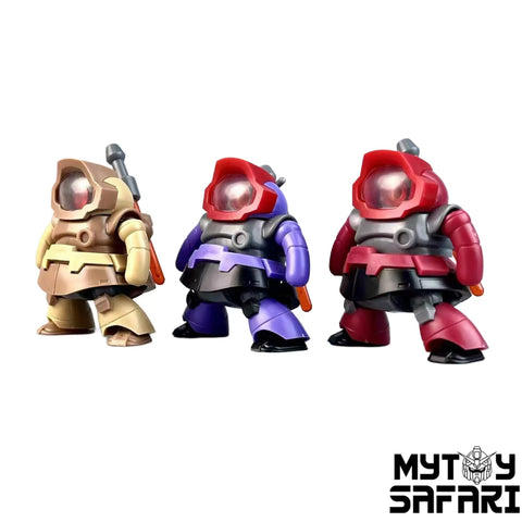 Chaoxin Studio SD Gundam MS-09R Rick Dom Model Kit Set of 3