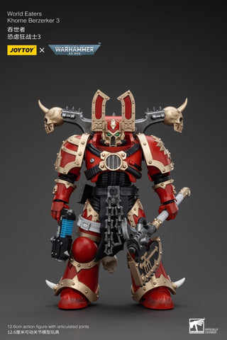 JoyToy Source Warhammer 40K World Eaters Khorne Berzerker 3 1/18 Scale  12.6 x 7.2 cm / 4.96 x 2.83''