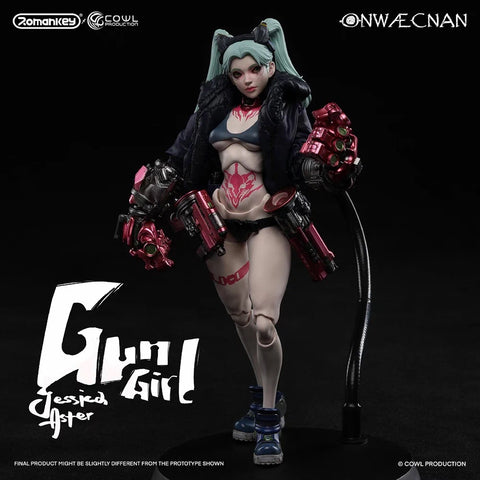 Romankey X Cowl Onwæcnan Gun Girl Jessica Aster Deluxe Version 1/12 Scale