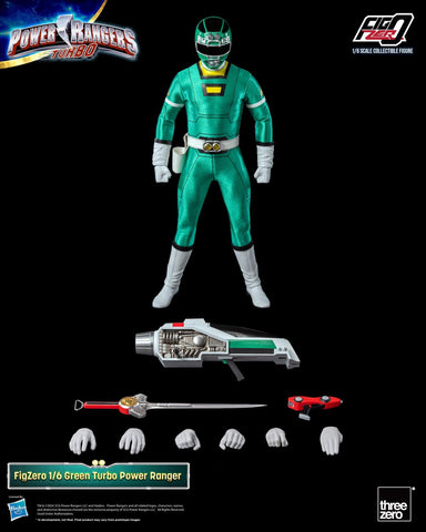 【Pre-Order】Threezero 3Z08150W0 Green Turbo Power Ranger 1/6 Scale 30.7cm / 12.08"