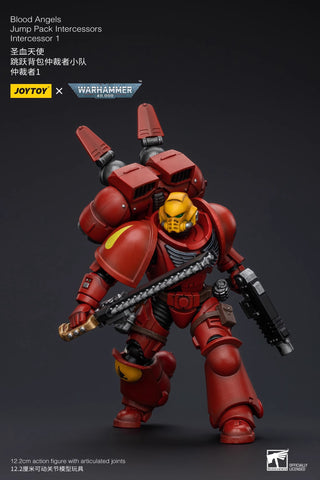 JoyToy Source Warhammer 40K Blood Angels Jump Pack Intercessors Intercessor 1 1/18 Scale 12.2 x 7.3 cm / 4.8 x 2.87"