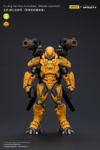 JoyToy Source 1/18 Infinity Yu Jing Yan Huo lnvincibles with Missile Launcher 1/18 Scale  11.1 x 6.6 cm / 4.37 x 2.6''