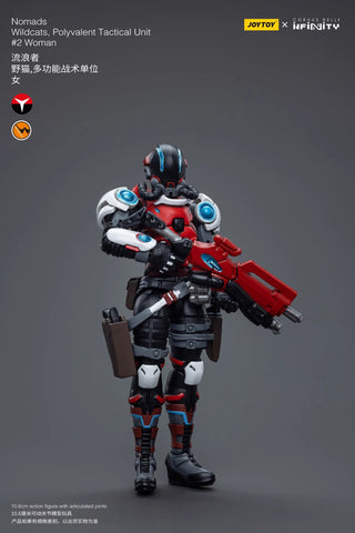 JoyToy & Infinity Nomads Wildcats Polyvalent Tactical Unit #2 Woman 1/18 Scale