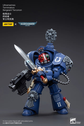 JoyToy Source Warhammer 40K Ultramarines Terminators Sergeant Terconon 1/18 Scale