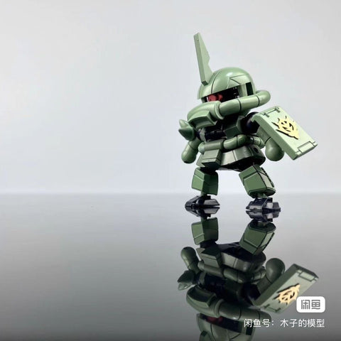 Chaoxin Studio SD Gundam Zaku Model Kit Set of 3 6cm Scale
