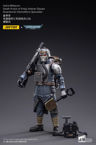 JoyToy Source Warhammer 40K Death Korps of Krieg Veteran Squad Guardsman Demolitions Specialist 1/18 Scale 10.3cm / 4.05"