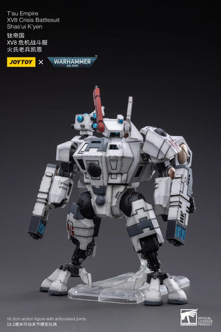 JoyToy Source Warhammer 40K T'au Empire XV8 Crisis Battlesuit 02 Shas'ui K'yen 1/18 Scale