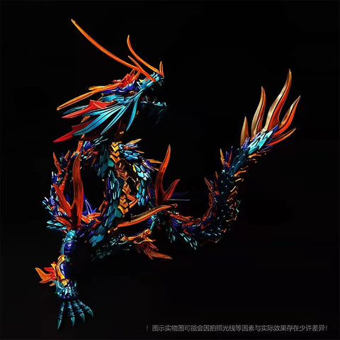 ShenX Pre-Painted & Pre-Assembled Classic of Mountains and Seas Azure Dragon 86cm / 33.86"