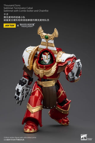 JoyToy Source Warhammer The Horus Heresy Thousand Sons Sekhmet With Combi-Bolter And Chainfist 1/18 Scale 13.6cm / 5.35''