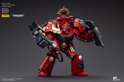 JoyToy Source Warhammer 40K Blood Angels Assault Terminators Brother Taelon 1/18 Scale
