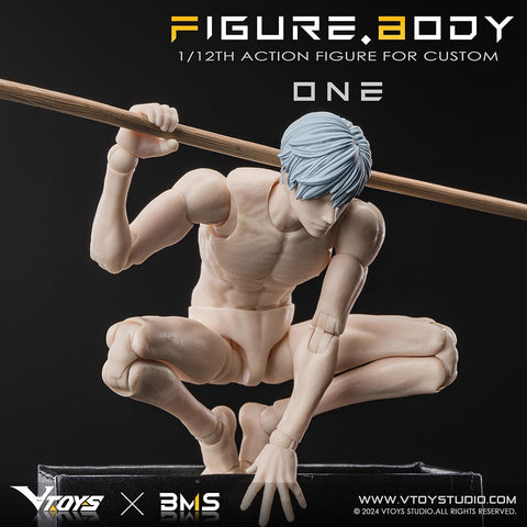 VTOYS X BMS VB002 Figure Body One White Skin Version 1/12 Scale 16.5cm / 6.50"
