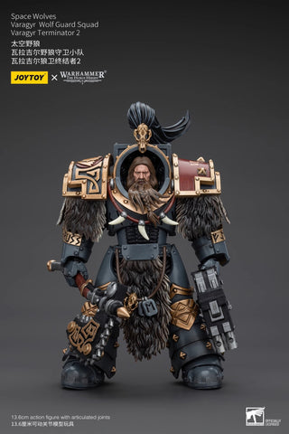 JoyToy Source Warhammer The Horus Heresy Space Wolves Varagyr Wolf Guard Squad Varagyr Terminator 2 1/18 Scale 14.2cm / 5.59''