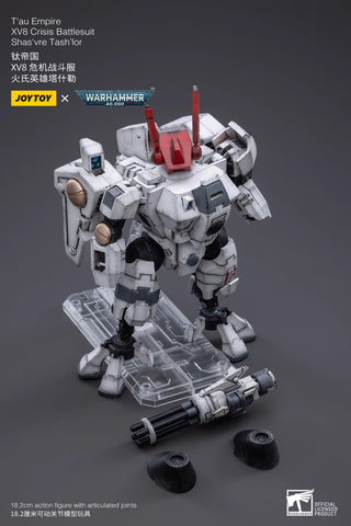 JoyToy Source Warhammer 40K T'au Empire XV8 Crisis Battlesuit 01 Shas'vre Tash'lor 1/18 Scale
