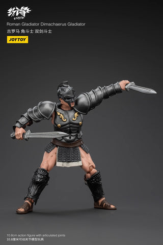 【Pre-Order】JoyToy Source Strife Roman Gladiator Dimachaerus Gladiator 1/18 Scale 10.8 x 4.6 cm / 4.25 x 1.81''