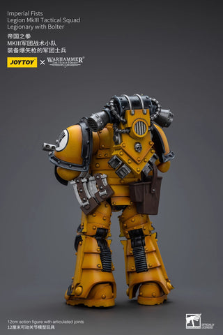 JoyToy Source Warhammer The Horus Heresy Imperial Fists Legion MkIII Tactical Squad Legionary with Bolter 1/18 Scale