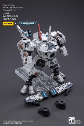 JoyToy Source Warhammer 40K T'au Empire XV8 Crisis Battlesuit 02 Shas'ui K'yen 1/18 Scale