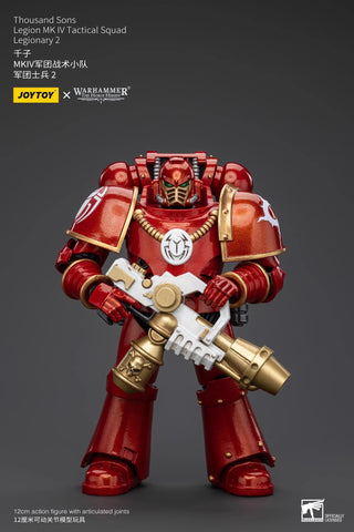 JoyToy Warhammer The Horus Heresy Thousand Sons Sekhmet Terminator Cabal Sekhmet Volkite Charger And Power Fist 1/18 Scale 13.6cm / 5.35" 