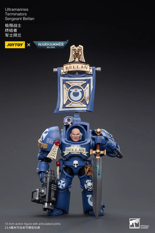 JoyToy Source Warhammer 40K Ultramarines Terminators Sergeant Bellan 1/18 Scale