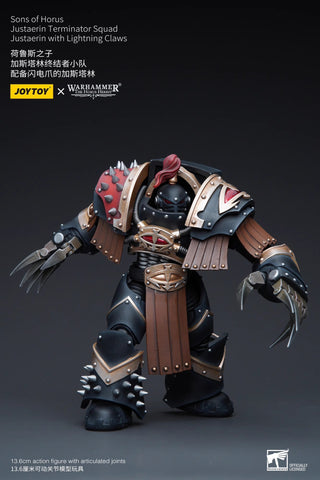 JoyToy Source Warhammer The Horus Heresy Sons of Horus Justaerin Terminator Squad Justaerin with Lightning Claws 1/18 Scale 13.6cm / 5.35"