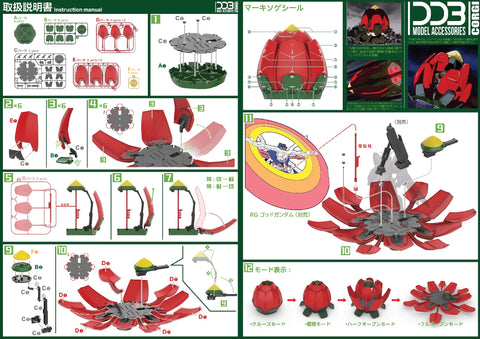 DDB Model Airship for HG/RG God Gundam 1/144 Scale