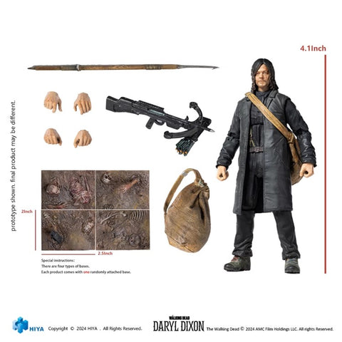 【Pre-Order】Hiya Toys Exquisite Mini The Walking Dead Daryl Dixon 1/18 Scale 10.5cm / 4.13"