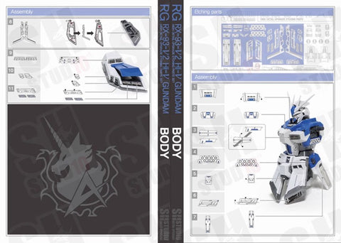 SH Studio Etching Upgrade Kit 1/144 Scale for Bandai RG RX-93-V2 HI-V Gundam