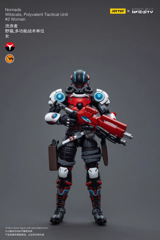 JoyToy & Infinity Nomads Wildcats Polyvalent Tactical Unit #2 Woman 1/18 Scale