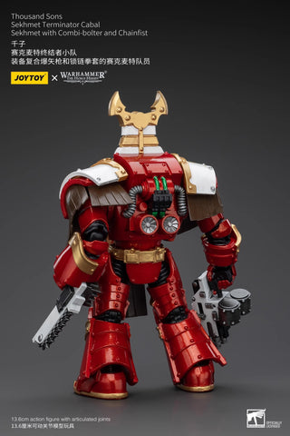 JoyToy Source Warhammer The Horus Heresy Thousand Sons Sekhmet With Combi-Bolter And Chainfist 1/18 Scale 13.6cm / 5.35''
