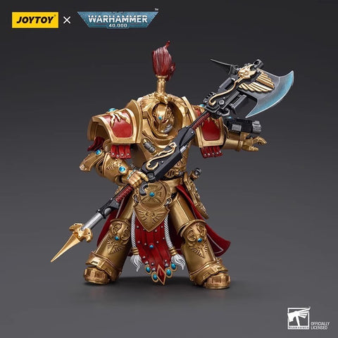 JoyToy Source JT7318 1/18 Warhammer 40K Adeptus Custodes Allarus Custodian with Castellan Axe