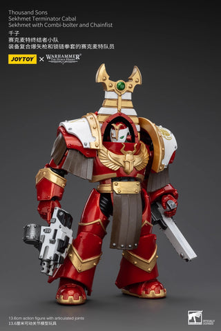 JoyToy Source Warhammer The Horus Heresy Thousand Sons Sekhmet With Combi-Bolter And Chainfist 1/18 Scale 13.6cm / 5.35''