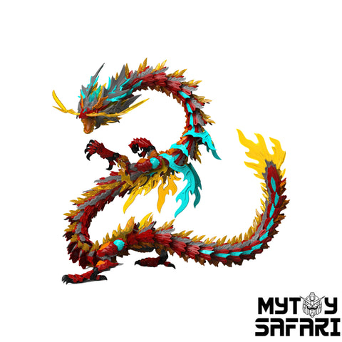 ShenX ZL-0001 Red Dragon Model Kit w/ LED 105.8cm / 41.65"