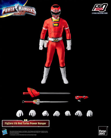 【Pre-Order】Threezero 3Z08130W0 Red Turbo Power Ranger 1/6 Scale 30.7cm / 12.08"