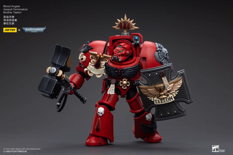 JoyToy Source Warhammer 40K Blood Angels Assault Terminators Brother Taelon 1/18 Scale