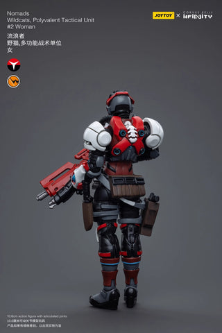 JoyToy & Infinity Nomads Wildcats Polyvalent Tactical Unit #2 Woman 1/18 Scale
