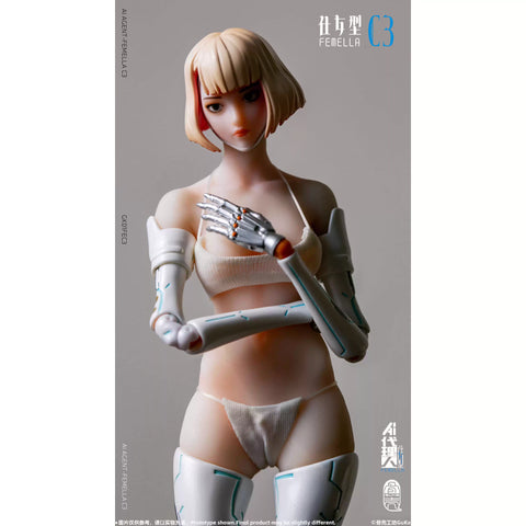【Pre-Order】Guke Studio AI Agent Femella C3 Solid Color Version 1/12 Scale  17cm / 6.69''
