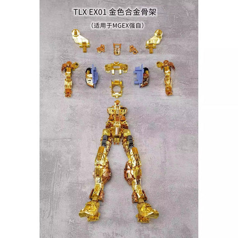 TLX EX01 Metal Frame Upgrade Kit for MGEX Strike Freedom Gold Version