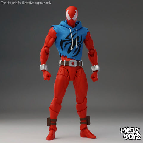 MESS TOYS Ben Reilly Blue Cloth Battle Suit 1/12 Scale 16cm / 6.30"