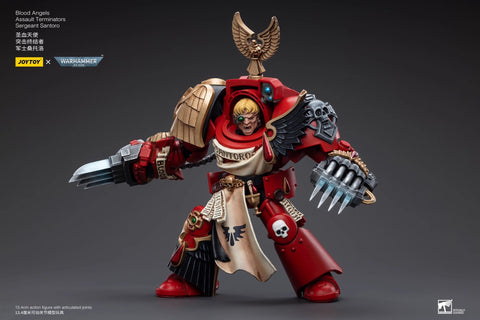 JoyToy Source Warhammer 40K Blood Angels Assault Terminators Sergeant Santoro 1/18 Scale