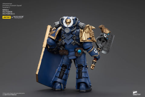 JoyToy Source Warhammer The Horus Heresy Ultramarines Invictarus Suzerain Squad Suzerain 2 1/18 Scale 12.2 x 7.9 cm / 4.8 x 3.11''
