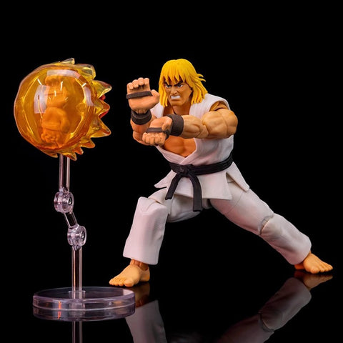 Jada Toys Ultra Street Fighter II Ken Player 2 Version White Version 1/12 Scale 15.24cm /6"
