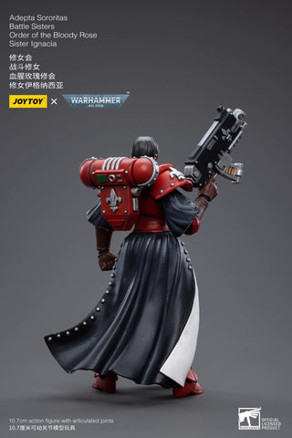 JoyToy Source  Warhammer 40K Adepta Sororitas Battle Sisters Order of the Bloody Rose Sister Ignacia 1/18 Scale