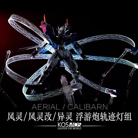 Kosmos Colorful RGB LED Unit for HG XVX-016 Gundam Aerial Set of B w/ Fin Funnel LED Unit