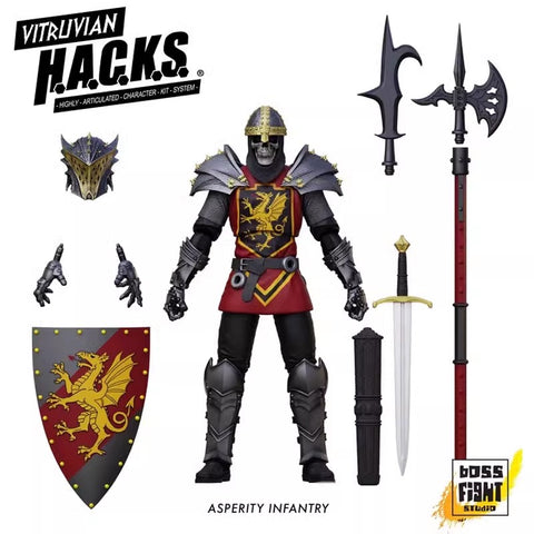 【Pre-Order】Boss Fight Studio Middle Ages Vitruvian Hacks Asperity Infantry 1/18 Scale