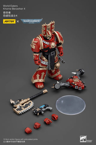 JoyToy Source Warhammer 40K World Eaters Khorne Berzerker 4 1/18 Scale 12.6 x 7.2 cm / 4.96 x 2.83''